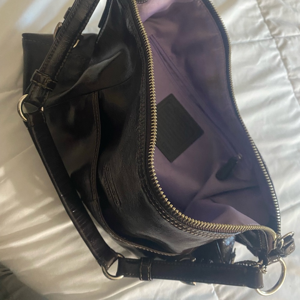 Coach Soho Dark Plum Vintage Leather Bag - Picture 5 of 15
